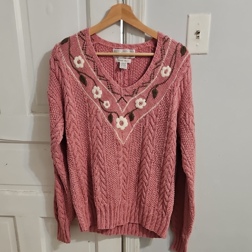 Vintage Melbourne Country Pink Knit Sweater